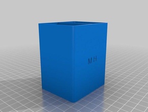 caixa personalizada f&uumlr zigarette líquido organização 3d print model - Mito3D