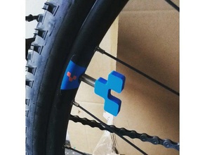 schrader valve cap cube logo sport outdoors bicycle bike 3d print model - Mito3D