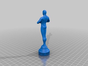 mi personalizados oscar-estatua withtext grabado esculturas 3d print model - Mito3D