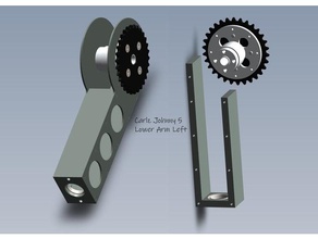 carlz johnny 5 Unterarm Links Requisiten johny 3d print model - Mito3D