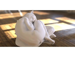 nine-tailed fox sculptures nsfw 3d print model - Mito3D