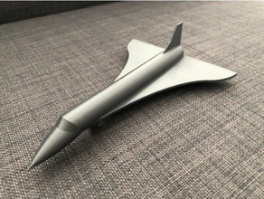 vaso in modo concorde i giocattoli giochi aereo cavatappi jet vasemode 3d print model - Mito3D
