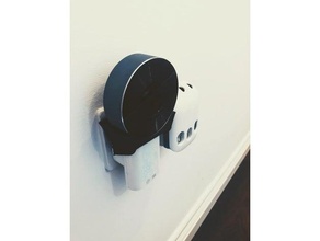 chromecast speaker ikea-plug mount audio google smart wallplug wall plug 3d print model - Mito3D