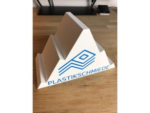 stand de exibição cartões visita office negócio titular do cartão 3d print model - Mito3D