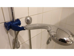 mod shower holder 25mm tube bathroom 3d print model - Mito3D