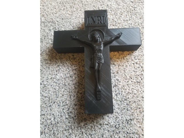gesù in croce telecomandati cattolica crocifisso massa 3D print model - Mito3D