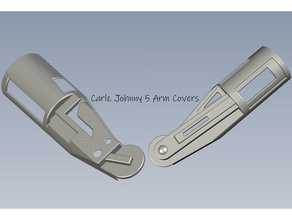carlz johnny 5 arm covers props 3d print model - Mito3D