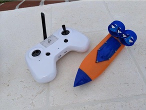 mini bote de velocidad 3-ish pequeño grito barco los juguetes juegos 3d print model - Mito3D