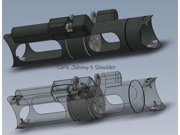 carlz johnny 5 shoulder props 3D print model - Mito3D