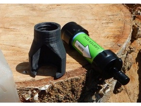 sawyer mini gravity bottle adapter sport outdoors 3d print model - Mito3D