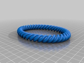 swirly bracelet remix bracelets swirls 3d print model - Mito3D