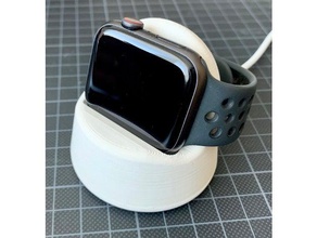 apple watch muelle de carga los gadgets cargador dock pie inalámbrico 3d print model - Mito3D