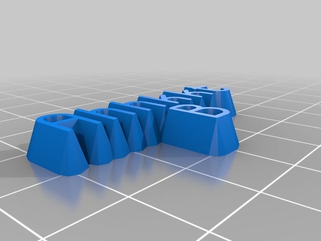 zed testo i segni loghi personalizzato 3D print model - Mito3D