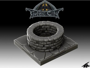 gotische Stadt gut verbinden unsere patreons Gebäude Strukturen dungeon Gelände frostgrave mordheim scatter terrain tilescape wargame warhammer 3d print model - Mito3D
