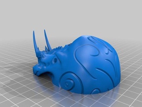 tribal sabre tooth skull - split easier printing mutant sabretooth scary 3d print model - Mito3D