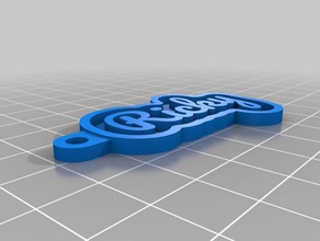ricky keychains customized 3d print model - Mito3D