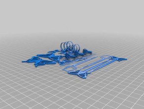 hair pins necklaces 3d printing 3d print model - Mito3D