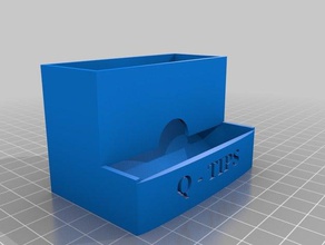 q-tip dispenser kutu banyo aksesuarları organizasyon q ipuçları 3d print model - Mito3D