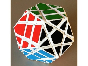 fisher megaminx puzzles 3d cube puzzle bracket brain teaser brainteaser rubik mod rubiks rubikscube cubes rubix twisty game twistypuzz 3d print model - Mito3D