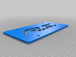 renault rs licenseplate vehicles car hobby renaultrs renaultsport 3d print model - Mito3D