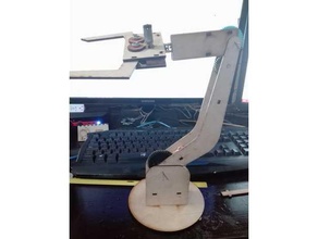 brazo rob&oacutetico electr&oacutenico construction toys arm robotico motoreductor robotics 3d print model - Mito3D