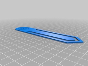 blue lab bookmark goodies 3d print model - Mito3D