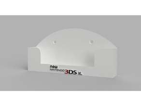 new 3ds xl wall mount decor nintendo 3d print model - Mito3D