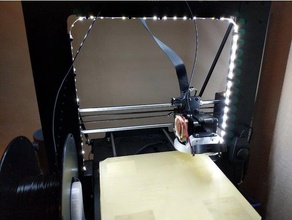 maker select led strip mount 3d printer accessories 3d print model - Mito3D