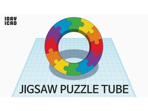 1 ° giorno 1cad jigsaw puzzle tubo i giocattoli giochi 1day1cad blocco 3d print model - Mito3D