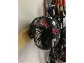 simples de montagem na parede esporte capacete arianeplast moto ebike garagem organização bicicleta montanha mtb esqui vtt 3d print model - Mito3D
