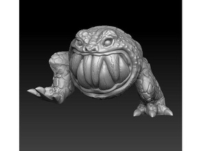 toothy monstro jogos criatura dnd goblin miniatura orc rpg squig tampo de mesa warhammer 3d print model - Mito3D