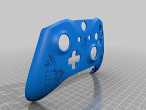xbox one personalizadas del controlador shell fortnite dj llama edición video juegos la placa frontal de piel envuelva 3d print model - Mito3D