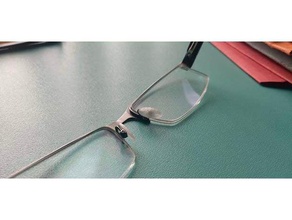 lunettes de plaquettes nez des nosepad le remplacement onglet 3d print model - Mito3D
