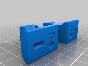 prusa mk3s clip para o cinto tensor reformulado 3d a impressora partes da correia i3 3d print model - Mito3D