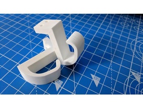 under desk cable hook 3d print model - Mito3D