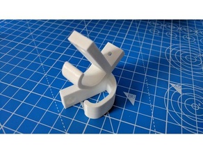 under desk batten cable hook organization 3d print model - Mito3D