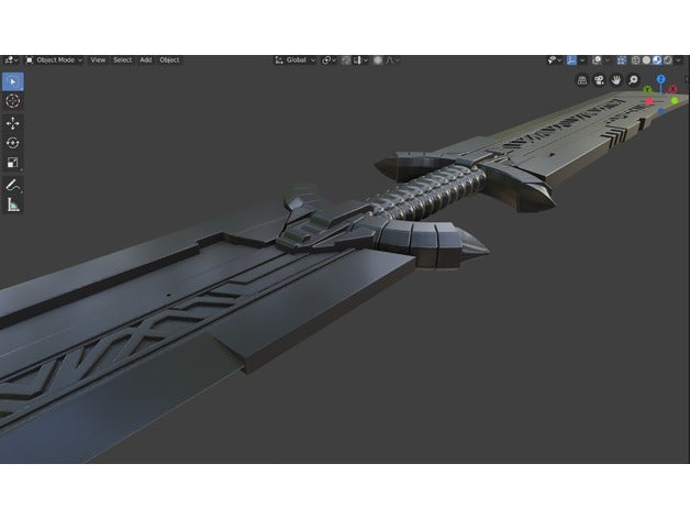 thanos' sword endgame thanos 3D print model - Mito3D