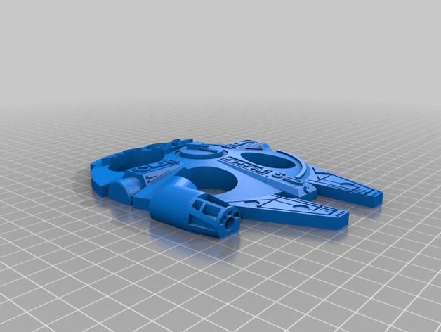 millennium falcon tube rack simplified conical 50ml 3D print model - Mito3D