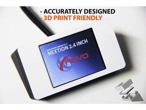 nextion gabinete de 2,4 polegadas caixa eletrônico 24 3d print model - Mito3D