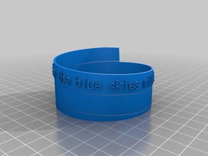 le ciel bleu art personnalisé 3d print model - Mito3D