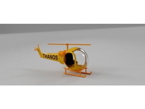 thanos helicóptero v1 las esculturas marvel 3d print model - Mito3D