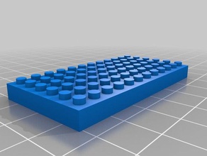 placa de lego la construcción los juguetes personalizado 3d print model - Mito3D