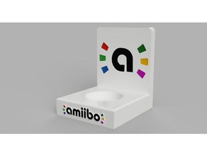 amiibo stand wall mountable decor 3d print model - Mito3D