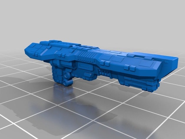 destroyer v2 spaceship 3D print model - Mito3D