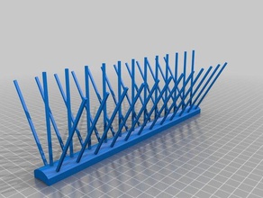 bird spikes outdoor garden 3d print model - Mito3D