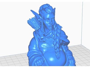 femminile arciere elfo buddha mitologia collezione sculture film remix 3d print model - Mito3D