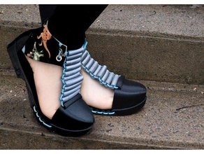 flexible Sandale boot Mode aleaoakman Stiefel anpassbare Niedlich high-fashion pla Produkt-design Sandalen Schuh Schuhe 3d print model - Mito3D