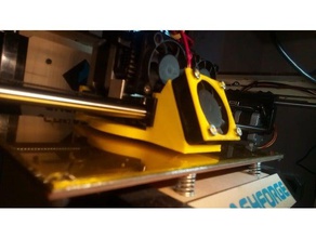 filament cooler old printer wood frame eg flashforge creator 3d print model - Mito3D