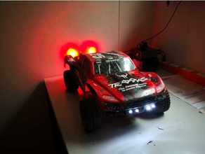 traxxas slash 4 led light kit head taillight rc vehicles car 3d print model - Mito3D