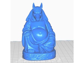 anubis buddha egyptian collection sculptures 3d print model - Mito3D